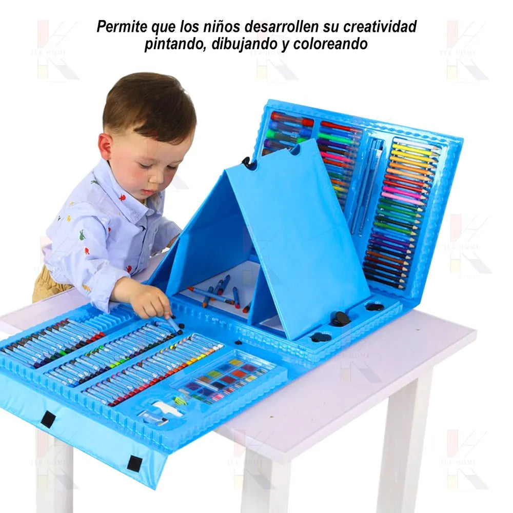 Maletín de Arte ColorKit con Atril – 208 Piezas