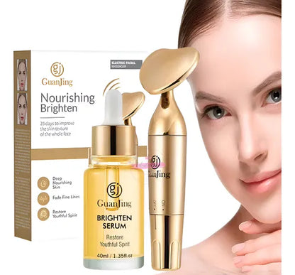 💎 Kit GuanJing: Sérum Facial + Masajeador Portátil