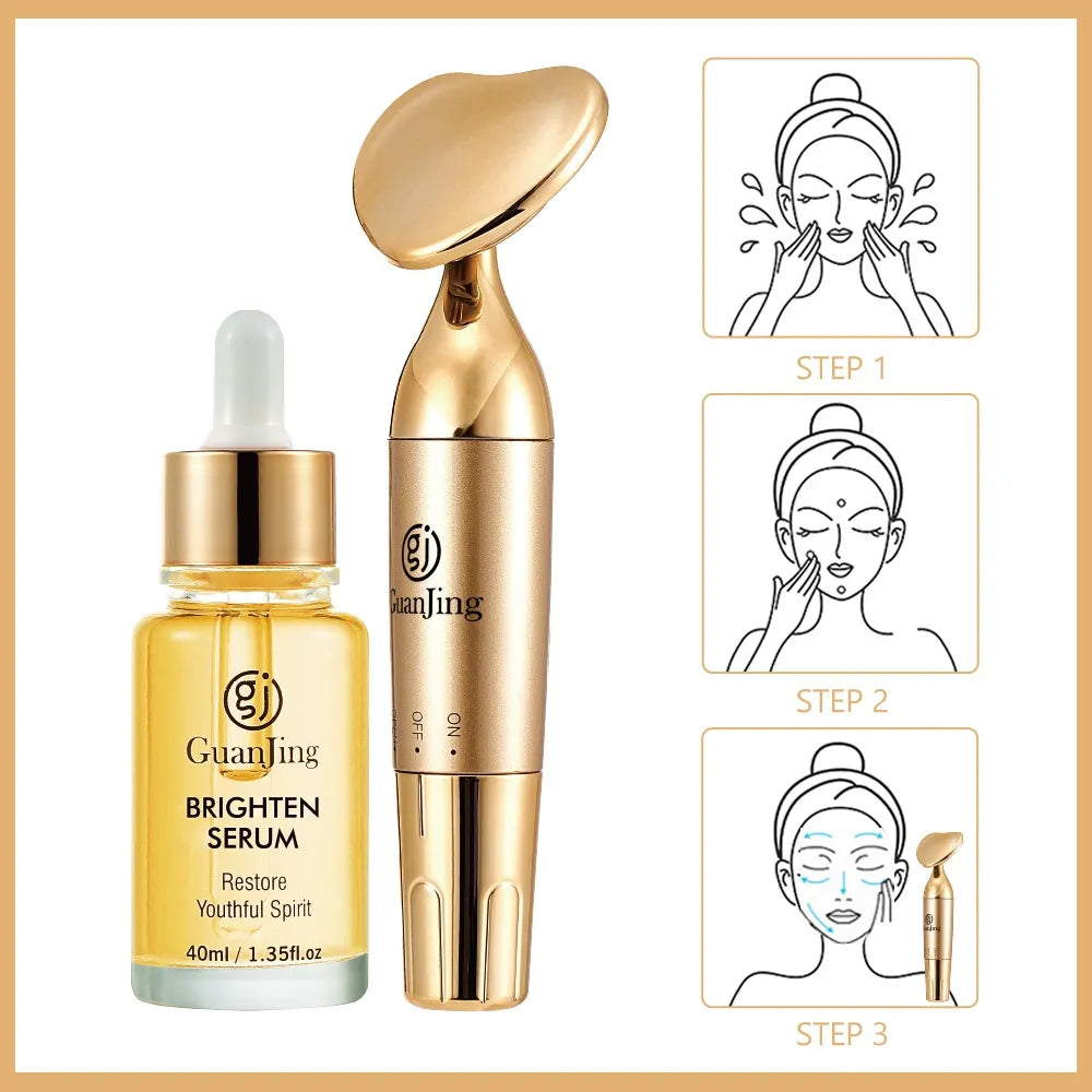 💎 Kit GuanJing: Sérum Facial + Masajeador Portátil