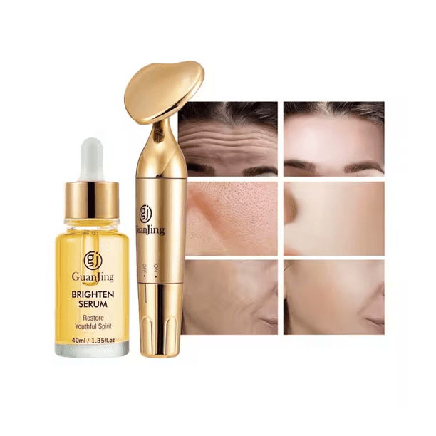 💎 Kit GuanJing: Sérum Facial + Masajeador Portátil