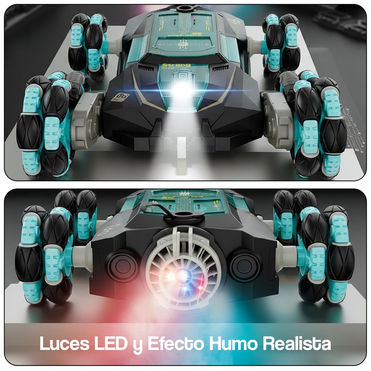Auto RC 6×6 Acrobático con Niebla LED y Control Gestual