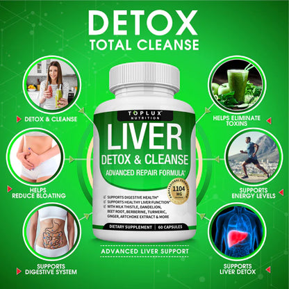 DETOX LIVER & CLEANSE 60 Capsulas