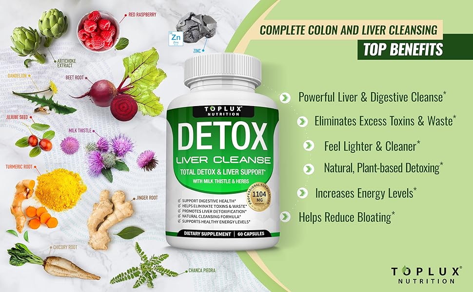 DETOX LIVER & CLEANSE 60 Capsulas