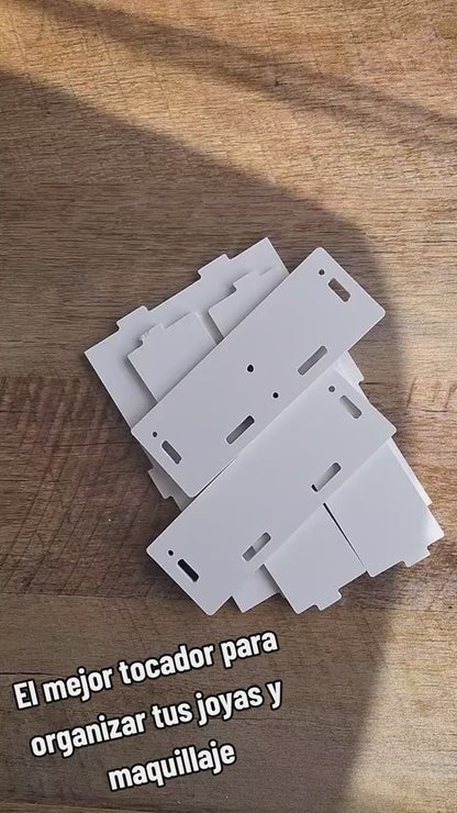 Organizador Maquillaje Espejo Giratorio